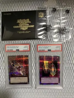 psa10 遊戯王 wcs2023 ブラックマジシャンガール　魔法の筒　クオシク