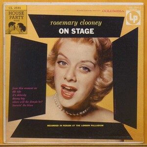 ◎レア!良品!10inch!MONO!ダブル洗浄済★Rosemary Clooney『On Stage』US　LP #59858