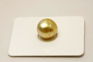 南洋白蝶真珠パールルース　10mm　ナチュラルゴールドカラー