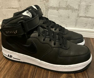 NIKE AIR FORCE 1 07 MID SP STUSSY US10 28cm ナイキ ステューシー ダンク エアー ジョーダン FRAGMENT AF DUNK AIR AJ 1 2 3 4 5 6 7 8