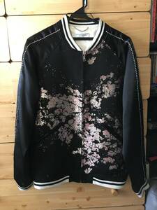 希少 Christian dada 桜 スカジャン ブルゾン 西陣織 古着 cherry blossom souvenir jacket