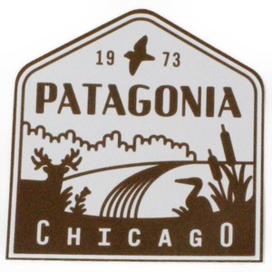 訳有 パタゴニア ステッカー シカゴ イリノイ スペシャル B Patagonia CHICAGO ILLINOIS シール アメリカ 店舗 限定 海外 コレクション USA