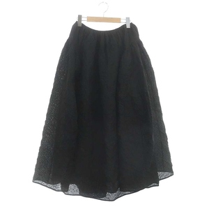 セシリーバンセン Cecilie Bahnsen FATOU SKIRT ファトゥスカート フレアスカート ボリュームスカート ロング US2 黒 レディース