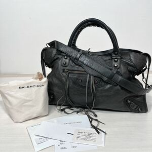 新宿高島屋購入品 BALENCIAGA バレンシアガ The City ザ・シティ 2way 115748 ショルダーバッグ ハンドバッグ バッグ エディターズ 黒