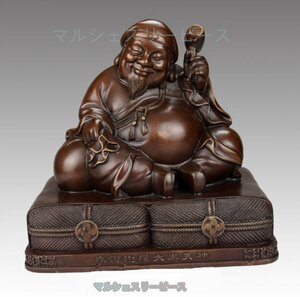 仏教工芸品　大黒天　銅像　仏教美術　仏像　仏教美品 仏師で仕上げ品　仏像Y3801