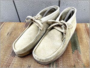 ★90s　クラークス　ワラビー ブーツ　size UK4.5D US6.5C　24cm位★検 clarks wallabee シューズ レザー スエード デザート ナタリー