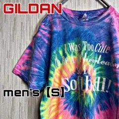 C923【GILDAN】半袖タイダイプリントTシャツ【S】総柄