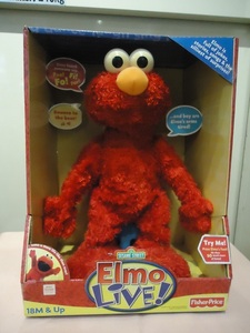 ★☆★Elmo Live!★エルモライブ★箱付き★未使用★長期保管★ヤケ有★エルモ★しゃべる★☆★