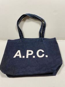 トートバッグ デニムトートバッグ デニム アーペーセー　A.P.C. グッズ　バッグ　かばん　中古