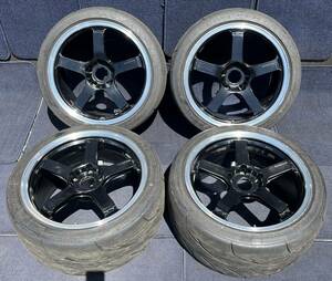 PRODRIVE BRIDGESTONE BMW等 18インチ ホイール4本 8.5/9.5J +45 PCD120 ハブ径約73 NANKANG 225/40R18・255/35R18 2022年 No.501