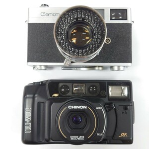 I1260 カメラ まとめ Canon canonet CANON LENS SE 45mm 1:1.9 CHINON AUTO GLX TELE DATE 35mm/60mm 中古 ジャンク品 訳あり