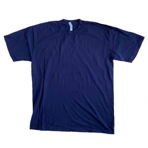 LOS ANGELES APPAREL　ロサンゼルスアパレル　半袖Tシャツ　ネイビー　XLサイズ　6.5oz Garment Dye CREW S/S TEE　MADE IN USA