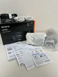 DR【F-14718】 未使用 SONY α6400 ILCE-6400Y/S ダブルズームレンズキット ミラーレス一眼カメラ シルバー ソニー