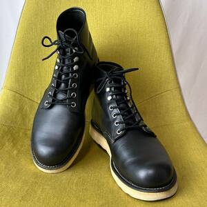 RED WING レッドウイング 8165 四角犬タグ 6インチクラシックラウンド 8.5D USA 26.5相当 プレーントゥレースアップブーツ レザーシューズ