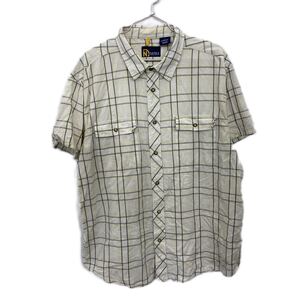 NAUTICA 半袖シャツ XXL ノーティカ ビッグサイズ イエロー ネイビー ホワイト 古着卸 アメリカ仕入 t2206-3988