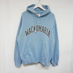 【1円】良好 国内正規 WACKO MARIA ワコマリア 24SS MIDDLE WEIGHT PULLOVER HOODED SWEAT SHIRT TYPE-1 アーチロゴ スウェットパーカー M