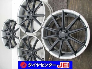 20インチ レイズ 8.5J+38 114.3 アルファード/ヴェルファイア 中古アルミホイール4本セット 送料無料(A20-5007）