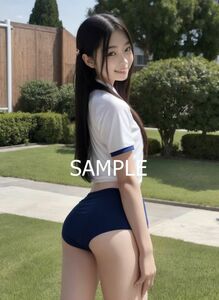 32※全て一点物※【A4サイズ 美女ポスター】最高画質 光沢紙 ブルマ 体操服 美少女 同人 ロングヘア 美尻 コスプレ