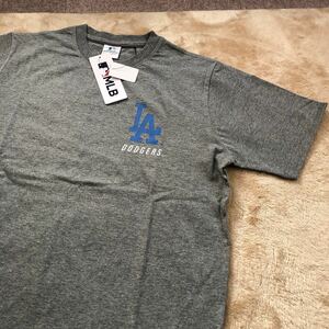 新品 MLB 半そでTシャツ グレー サイズLL 大谷翔平 ロサンゼルスドジャース