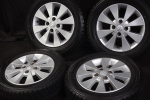 ★バリ山★バリ山 165/65R14 スズキ純正アルミ 国産DUNLOP スタッドレス 4本SET ワゴンRワイドエブリィプラスランディカプチーノソリオ等