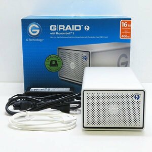 〇G-Technology G RAID with Thunderbolt 3【0G05761/HDD16TB(8TBx2)/Thunderbolt3/USB Type-C/HDMI/Mac/Windows対応】