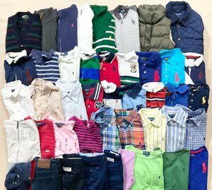 ★ブランド 子供服 POLO RALPH LAUREN 44点 まとめ ベビー キッズ 男の子 女の子 トップス ボトムス ワンピース アウター 等 卸 現状品 9kg