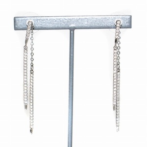 スワロフスキー SWAROVSKI Subtle ジャケットピアス クリアストーン 装飾 両耳用 シルバー 5224174 /BB レディース