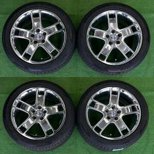 (223) ボルボ C30 前期 純正ホイール Zaurak 17インチ 7J +52.5 5/108 ガリ傷有 205/50R17 20年製バリ溝タイヤ付