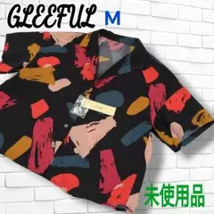 【美品】GLEEFUL 半袖 シャツ クレヨン タグ付 未使用 ペイント柄