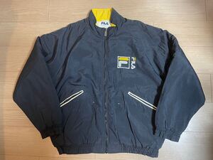 90s FILA 中綿ナイロンジャケット フィラ スポーツ ストリート hiphop Lサイズ