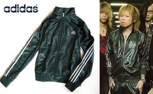 DIR EN GREY 京 着用　adidas アディダス コーティングジャージ　Mサイズ 緑