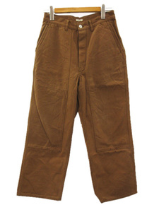 フィグベル PHIGVEL Duck Cloth Double Knee Pants ダッククロスダブルニーパンツ ブラウン 綿 コットン 2 ボトムス メンズ