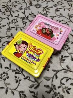 ペコちゃん サク山チョコ次郎 コンテナ BOX ２個 ぺこちゃん キャラクター