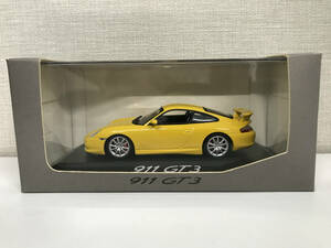 【１円スタート】1/43 ミニチャンプス ポルシェ別注 ポルシェ 911 GT3 黄色 Porsche 020 096 13 黄 MINICHAMPS ZP