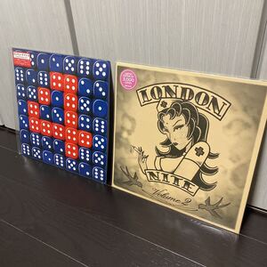 2枚セット　LONDON NITE レコード LP アナログ パンク ロック Hi-standard ハイスタ　THE MODS COCOBAT 怒髪天 DESSERT BACK DROP BOMB