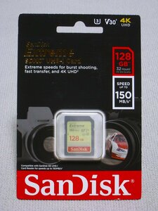 【未開封】SanDisk 128GB Extreme UHS-I SDXC SDSDXV5-128G-GNCIN 送料84～