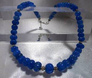 *NaturalAfricanBlueSapphireStoneNecklace *