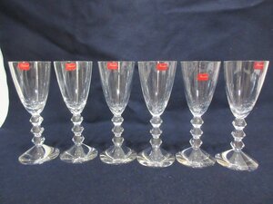 1.1円　美品　Baccarat バカラ クリスタル ベガ ペア ワイングラス 6客 【星見】