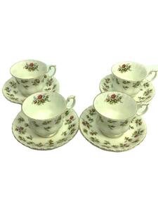 Royal Albert◆カップ&ソーサー/4点セット/ホワイト/winsome/1客欠けあり/ロイヤルアルバート