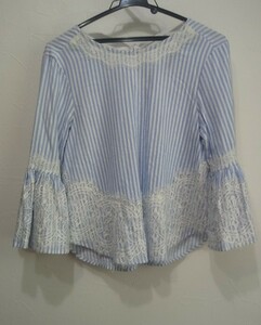 ZARA WOMAN レースいっぱいブラウス