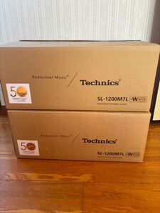 2台セット　SL-1200M7L ホワイト　W SL 1200 MK7 タンテ Technics ターンテーブル