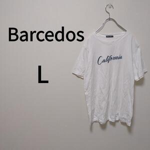 バルセドス(LL)フロントセンター英字ロゴTシャツ＊綿100％＊オーバーサイズ