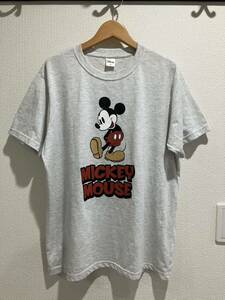 ディズニー ミッキー 半袖 tシャツ トップス グレー レディース 3L XXL 大きいサイズ