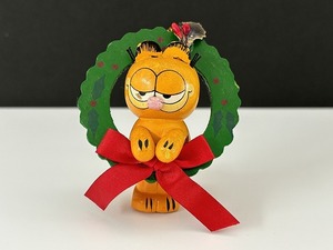 USA ヴィンテージ ガーフィールド 木製 ウッド オーナメント Garfield Dakin [ga-531]ヴィンテージ