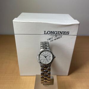 1円【ほぼ未使用】ロンジン LONGINES コンクエスト 腕時計 クォーツ レディース