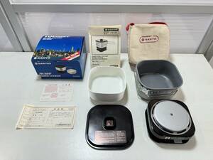 C60 SANYO RN36NF TOURIST トラベルクッカー 電圧切替スイッチ付き ラーメンポット 未使用 調理器 120V/240V サンヨー 動作確認済み