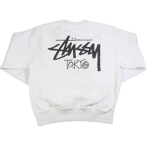 STUSSY ステューシー 24AW STOCK TOKYO CREW ASH HEATHER 東京限定クルーネックスウェット 薄灰 Size 【L】 【新古品・未使用品】 20805241