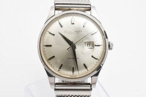 稼働品 IWC デイト ラウンド シルバー 自動巻き メンズ 腕時計 International Watch Company