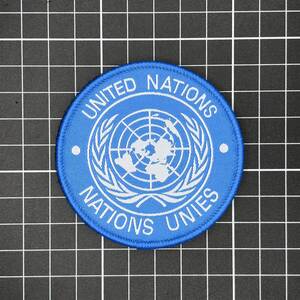 国旗　ベルクロワッペン　The United Nations・国連・エンブレム