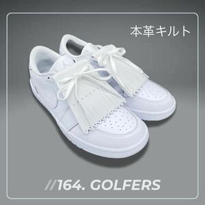 【新品】ゴルフ シューズ 白キルト ジョーダン ナイキゴルフ フィッカーズ NIKE ホワイト